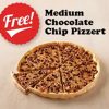 Free Medium Chocolate Chip Pizzert