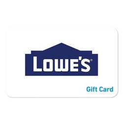 Free $100 Lowe’s Gift Card for Winners