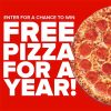 Free Pizzas at Hunt Brothers Pizza for Winner