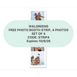 Free Photo Booth Strip from Walgreens